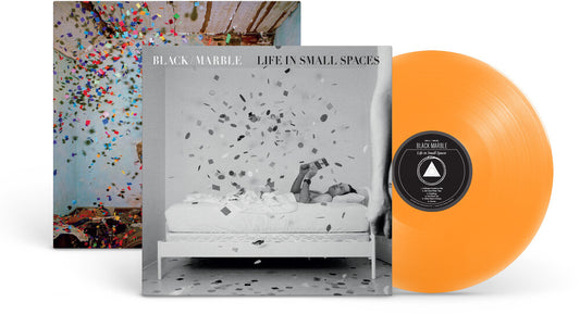 the album cover for Black Marble - Life in Small Spaces [Transparent Orange]