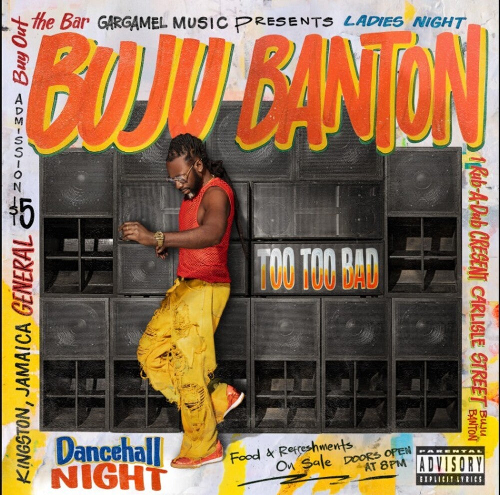 the album cover for Buju Banton - Too Too Bad [Color]