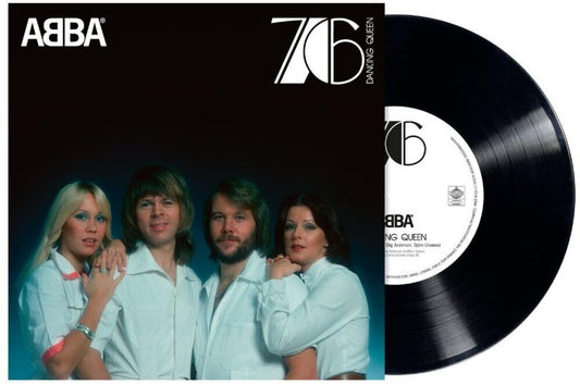the album cover for ABBA - Dancing Queen (50th Anniversary) [Black]