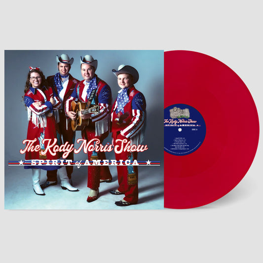 the album cover for Kody Norris Show - Spirit Of America - Red [Colored Vinyl] (Ofgv) (Red)