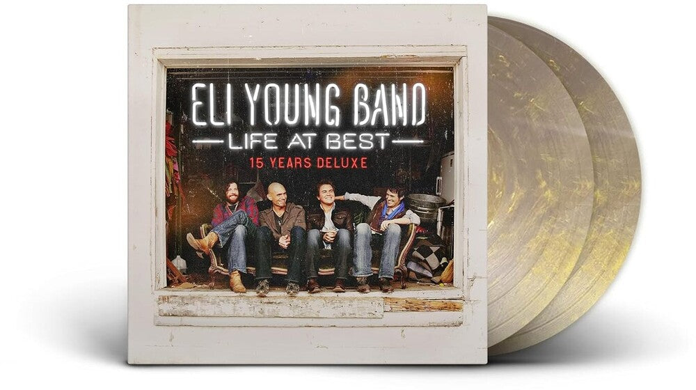 the album cover for Eli Young Band - Life At Best - 15 Years Deluxe [Gold Dust Swirl]