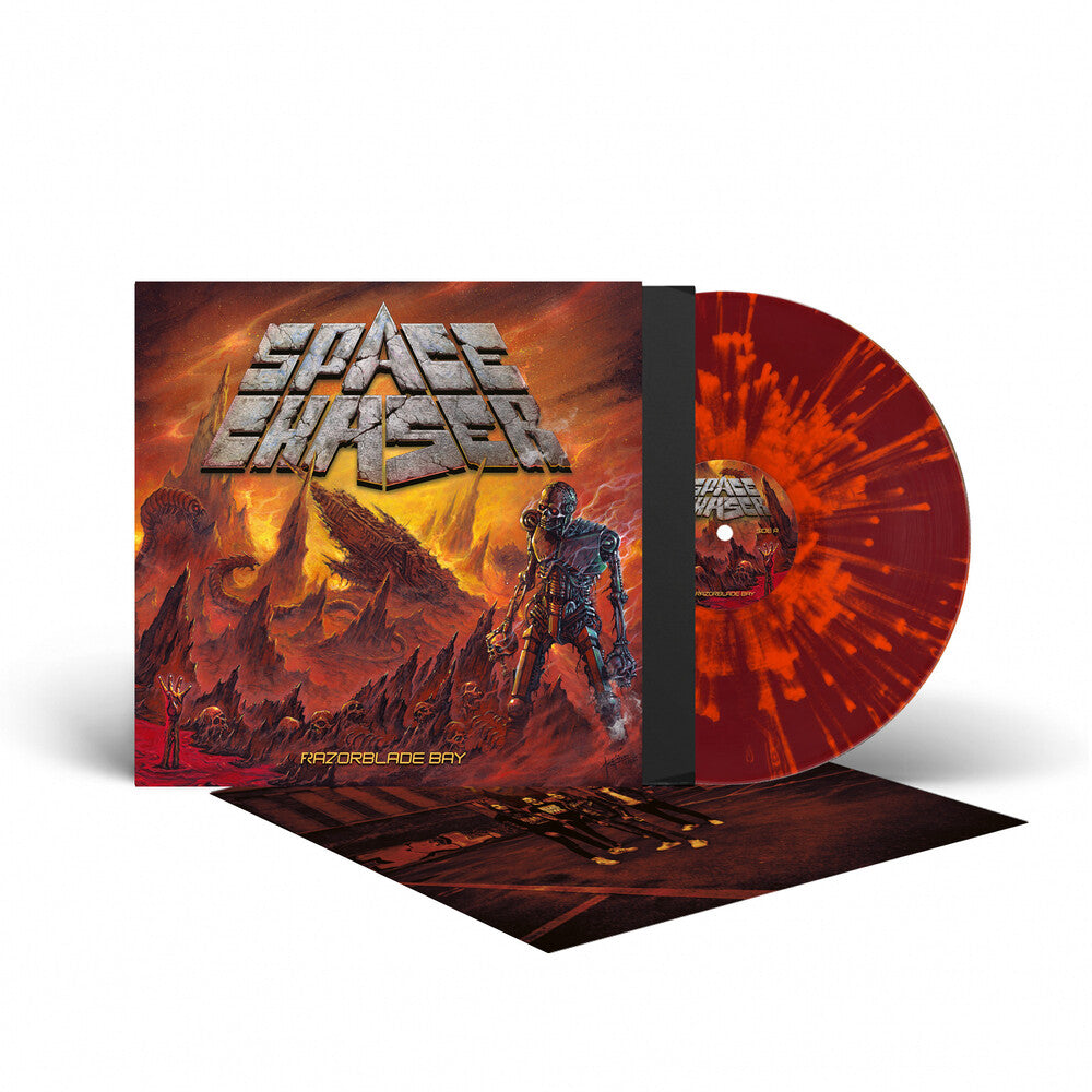 the album cover for Space Chaser - Razorblade Bay [Colored Vinyl] [Limited Edition] (Ofgv)