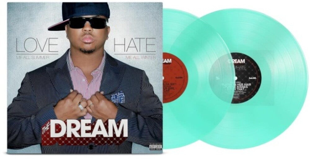 the album cover for The-Dream - Love/Hate [Transparent Sea Glass]