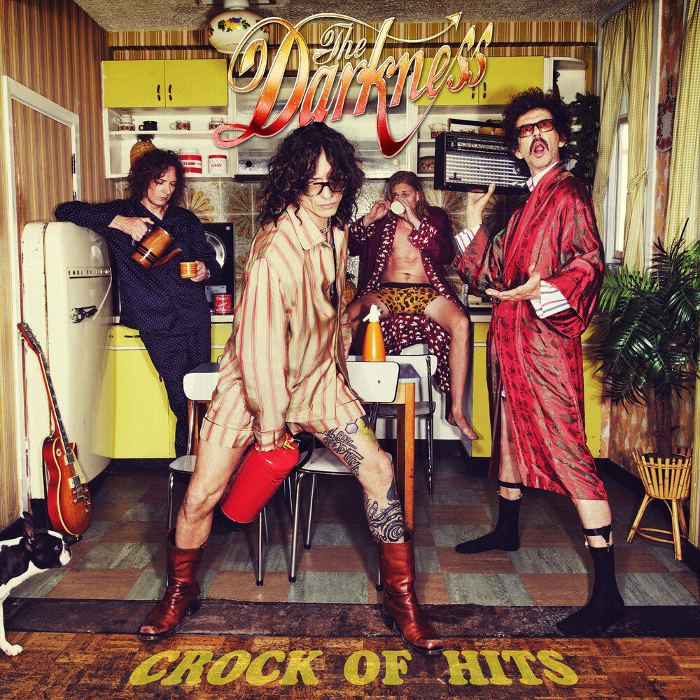 the album cover for Darkness - Crock Of Hits [Colored Vinyl] [Limited Edition] (Ofgv) (Red) (Ylw)