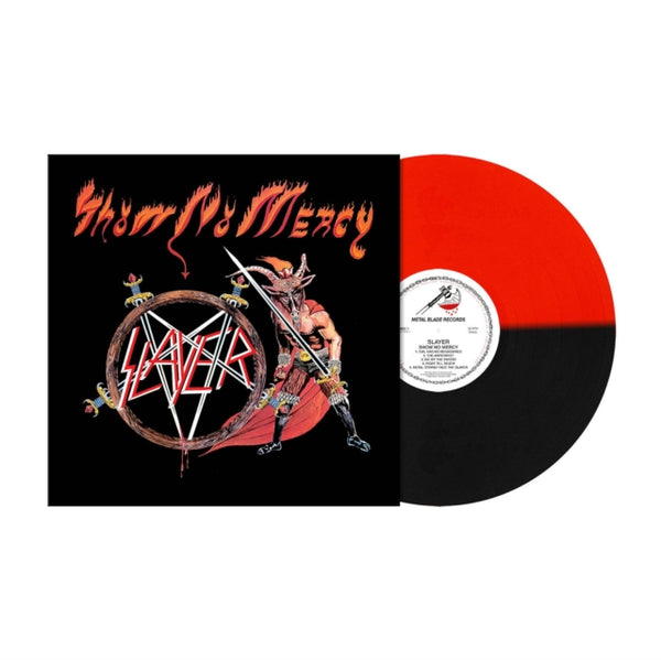 SLAYER - SHOW NO MERCY (TRANSPARENT RED & BLACK SPLIT VINYL) LP